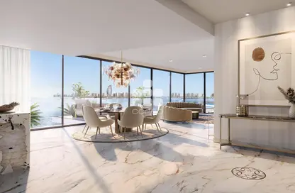 Living Room image for: Apartment - 2 Bedrooms - 3 Bathrooms for sale in Qetaifan Islands - Lusail, Image 1