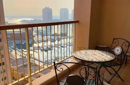 Apartment - 2 Bedrooms - 2 Bathrooms for sale in East Porto Drive - Porto Arabia - The Pearl Island - Doha