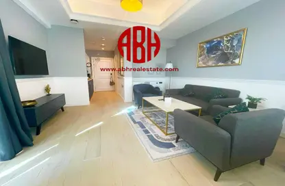 Living Room image for: Apartment - 1 Bathroom for rent in Al Sadd Road - Al Sadd - Doha, Image 1