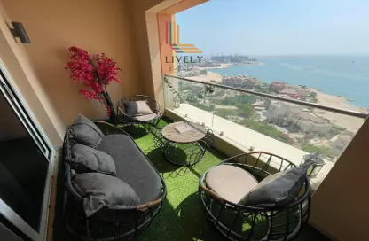 Apartment - Studio - 1 Bathroom for rent in Viva West - Viva Bahriyah - The Pearl Island - Doha
