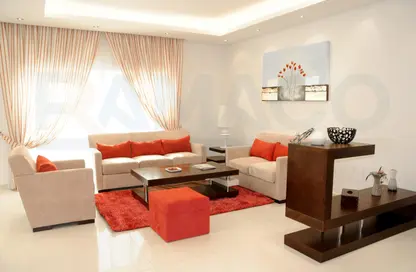 Living Room image for: Apartment - 2 Bedrooms - 2 Bathrooms for rent in Y Village - Abu Sidra - Al Rayyan - Doha, Image 1