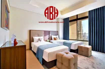 Room / Bedroom image for: Apartment - 2 Bedrooms - 3 Bathrooms for rent in Abraj Bay - Abraj Quartiers - The Pearl Island - Doha, Image 1