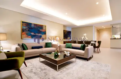 Apartment - 3 Bedrooms - 4 Bathrooms for rent in Abraj Bay - Abraj Quartiers - The Pearl Island - Doha