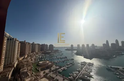 شقة - 2 غرف نوم - 2 حمامات للايجار في طريق بورتو الغربي - بورتو أرابيا - جزيرة اللؤلؤة - الدوحة