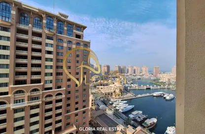 Apartment - 1 Bedroom - 2 Bathrooms for rent in West Porto Drive - Porto Arabia - The Pearl Island - Doha