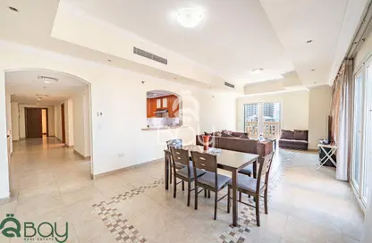 شقة - غرفة نوم - 2 حمامات للايجار في برج 8 - بورتو أرابيا - جزيرة اللؤلؤة - الدوحة