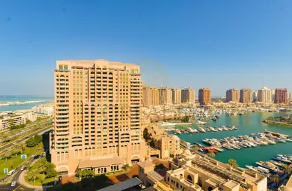 شقة - غرفة نوم - 1 حمام للبيع في طريق بورتو الغربي - بورتو أرابيا - جزيرة اللؤلؤة - الدوحة