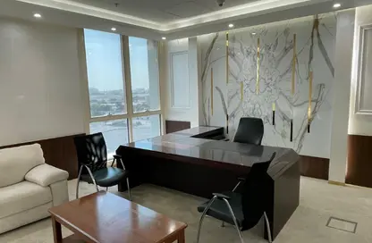 Office Space - Studio - 4 Bathrooms for rent in Tower A - Al Nasr Twin Towers - West Bay - Doha