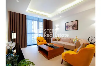 Living Room image for: Apartment - 2 Bedrooms - 3 Bathrooms for rent in Lusail City - Lusail, Image 1
