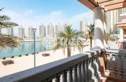تاون هاوس - غرفة نوم - 2 حمامات للايجار في فيفا بحرية شرق - فيفا بحرية - جزيرة اللؤلؤة - الدوحة