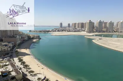 شقة - 2 غرف نوم - 4 حمامات للايجار في فيفا غرب - فيفا بحرية - جزيرة اللؤلؤة - الدوحة