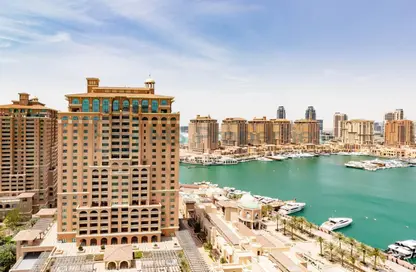 Apartment - 1 Bedroom - 2 Bathrooms for rent in East Porto Drive - Porto Arabia - The Pearl Island - Doha