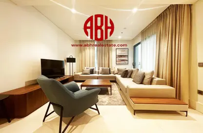 Living Room image for: Apartment - 2 Bedrooms - 3 Bathrooms for rent in Wadi 2 - Wadi - Msheireb Downtown Doha - Doha, Image 1