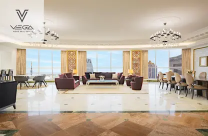 شقق فندقية - 4 غرف نوم - 6 حمامات للايجار في برج وست باي - الخليج الجنوبي - الخليج الغربي - الدوحة