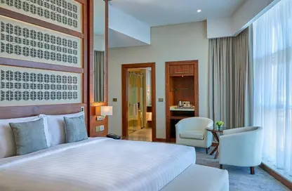 شقق فندقية - غرفة نوم - 1 حمام للايجار في مبنى رمادا التجاري - شارع الروابي - المنتزه - الدوحة
