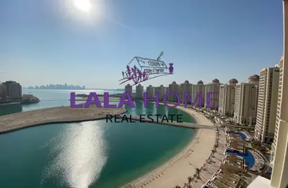 Apartment - 2 Bedrooms - 2 Bathrooms for rent in Viva West - Viva Bahriyah - The Pearl Island - Doha
