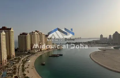 شقة - غرفة نوم - 1 حمام للايجار في برج 19 - فيفا بحرية - جزيرة اللؤلؤة - الدوحة