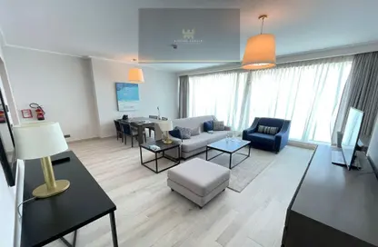Living / Dining Room image for: Apartment - 1 Bedroom - 2 Bathrooms for sale in Centara West Bay Residences  and  Suites Doha - Diplomatic Street - West Bay - Doha, Image 1