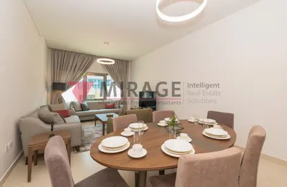 Living / Dining Room image for: Apartment - 3 Bedrooms - 4 Bathrooms for rent in Al Waab - Al Waab - Doha, Image 1