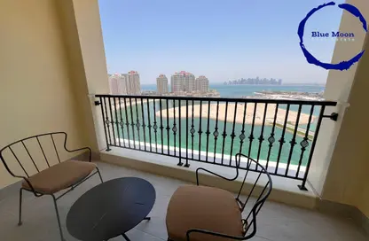 Apartment - 1 Bedroom - 2 Bathrooms for rent in Viva East - Viva Bahriyah - The Pearl Island - Doha