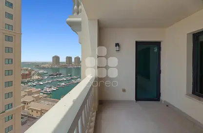 شقة - غرفة نوم - 2 حمامات للايجار في 23 تاور - بورتو أرابيا - جزيرة اللؤلؤة - الدوحة
