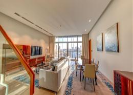 صورةغرفة المعيشة / غرفة الطعام لـ: شقة - 3 غرف نوم - 4 حمامات للكراء في شجره بنيان الدوحة - مشيرب - الدوحة, صورة 1