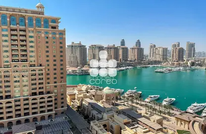 Water View image for: Apartment - 1 Bedroom - 2 Bathrooms for rent in Jumanah Tower 29 - Porto Arabia - The Pearl Island - Doha, Image 1