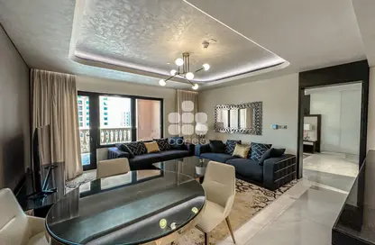 Living / Dining Room image for: Apartment - 1 Bedroom - 1 Bathroom for rent in East Porto Drive - Porto Arabia - The Pearl Island - Doha, Image 1