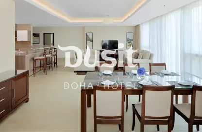 Apartment - 3 Bedrooms - 4 Bathrooms for rent in Dusit Doha Hotel - Diplomatic Street - West Bay - Doha