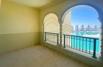 Terrace image for: Apartment - 3 Bedrooms - 4 Bathrooms for rent in Viva West - Viva Bahriyah - The Pearl Island - Doha, Image 1