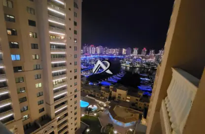 Apartment - 3 Bedrooms - 4 Bathrooms for rent in Tower 8 - Porto Arabia - The Pearl Island - Doha