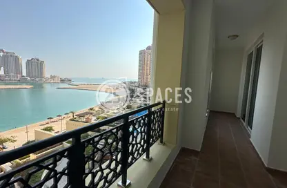 Apartment - 1 Bedroom - 2 Bathrooms for rent in Viva West - Viva Bahriyah - The Pearl Island - Doha