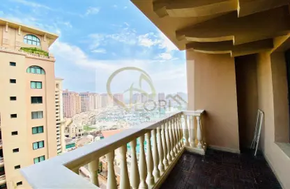 Balcony image for: Apartment - 2 Bedrooms - 3 Bathrooms for sale in East Porto Drive - Porto Arabia - The Pearl Island - Doha, Image 1