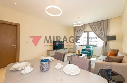 Living / Dining Room image for: Apartment - 1 Bedroom - 2 Bathrooms for rent in Al Waab - Al Waab - Doha, Image 1