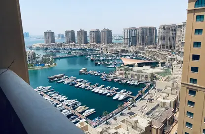 شقة - غرفة نوم - 2 حمامات للايجار في طريق بورتو الشرقي - بورتو أرابيا - جزيرة اللؤلؤة - الدوحة