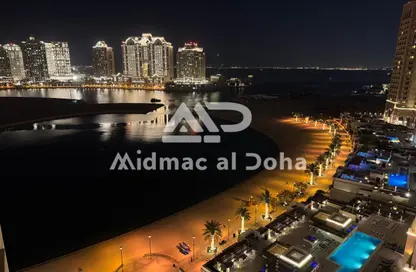 Apartment - 1 Bedroom - 1 Bathroom for rent in Tower 6 - Viva Bahriyah - The Pearl Island - Doha