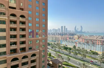 شقة - غرفة نوم - 2 حمامات للايجار في وان بورتو ارابيا - بورتو أرابيا - جزيرة اللؤلؤة - الدوحة