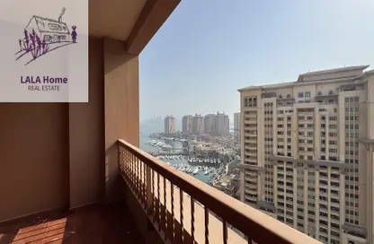 Apartment - 2 Bedrooms - 3 Bathrooms for rent in East Porto Drive - Porto Arabia - The Pearl Island - Doha