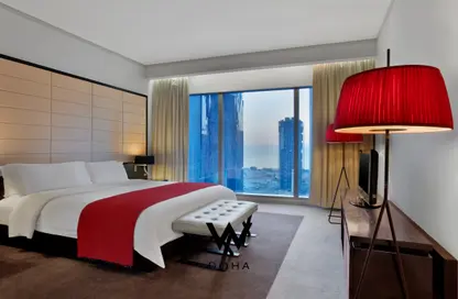 صورة لـ غرفة- غرفة النوم شقق فندقية - 2 غرف نوم - 2 حمامات للايجار في فندق وشقق دبليو الدوحة - شارع الدبلوماسي - الخليج الغربي - الدوحة ، صورة رقم 1