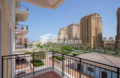 Balcony image for: Apartment - 3 Bedrooms - 4 Bathrooms for sale in Chateau - Qanat Quartier - The Pearl Island - Doha, Image 1