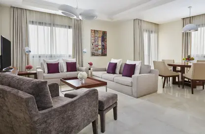 Hotel Apartments - 3 Bedrooms - 2 Bathrooms for rent in InterContinental Doha Residences - West Bay - Doha