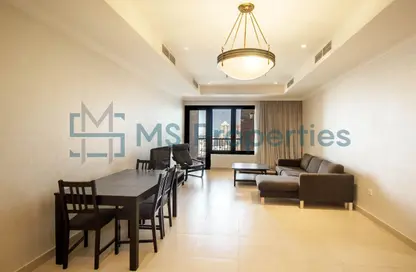 شقة - غرفة نوم - 2 حمامات للايجار في طريق بورتو الغربي - بورتو أرابيا - جزيرة اللؤلؤة - الدوحة