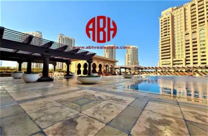 Pool image for: Apartment - 1 Bedroom - 2 Bathrooms for rent in Danat Qatar - Porto Arabia - The Pearl Island - Doha, Image 1