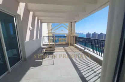 Penthouse - 4 Bedrooms - 5 Bathrooms for rent in Viva East - Viva Bahriyah - The Pearl Island - Doha