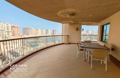 Apartment - 3 Bedrooms - 5 Bathrooms for rent in West Porto Drive - Porto Arabia - The Pearl Island - Doha