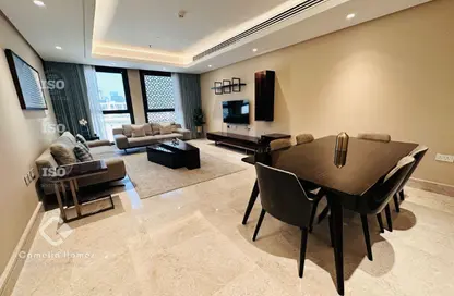 Apartment - 2 Bedrooms - 3 Bathrooms for rent in Lusail Marina Heights - Marina District - Lusail
