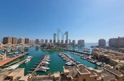 شقة - 2 غرف نوم - 3 حمامات للبيع في طريق بورتو الشرقي - بورتو أرابيا - جزيرة اللؤلؤة - الدوحة