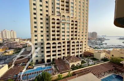Apartment - Studio - 1 Bathroom for rent in Tower 19 - Porto Arabia - The Pearl Island - Doha