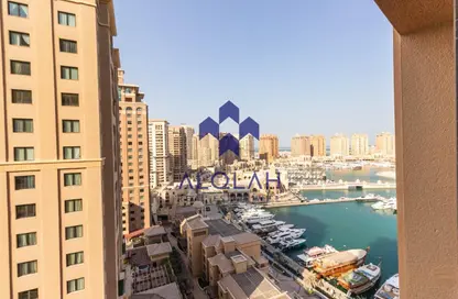 شقة - غرفة نوم - 2 حمامات للايجار في طريق بورتو الغربي - بورتو أرابيا - جزيرة اللؤلؤة - الدوحة