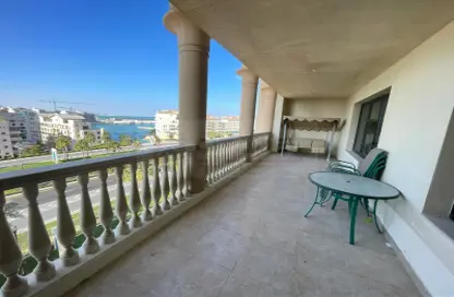 Balcony image for: Apartment - 1 Bedroom - 2 Bathrooms for rent in Piazza Arabia - Porto Arabia - The Pearl Island - Doha, Image 1
